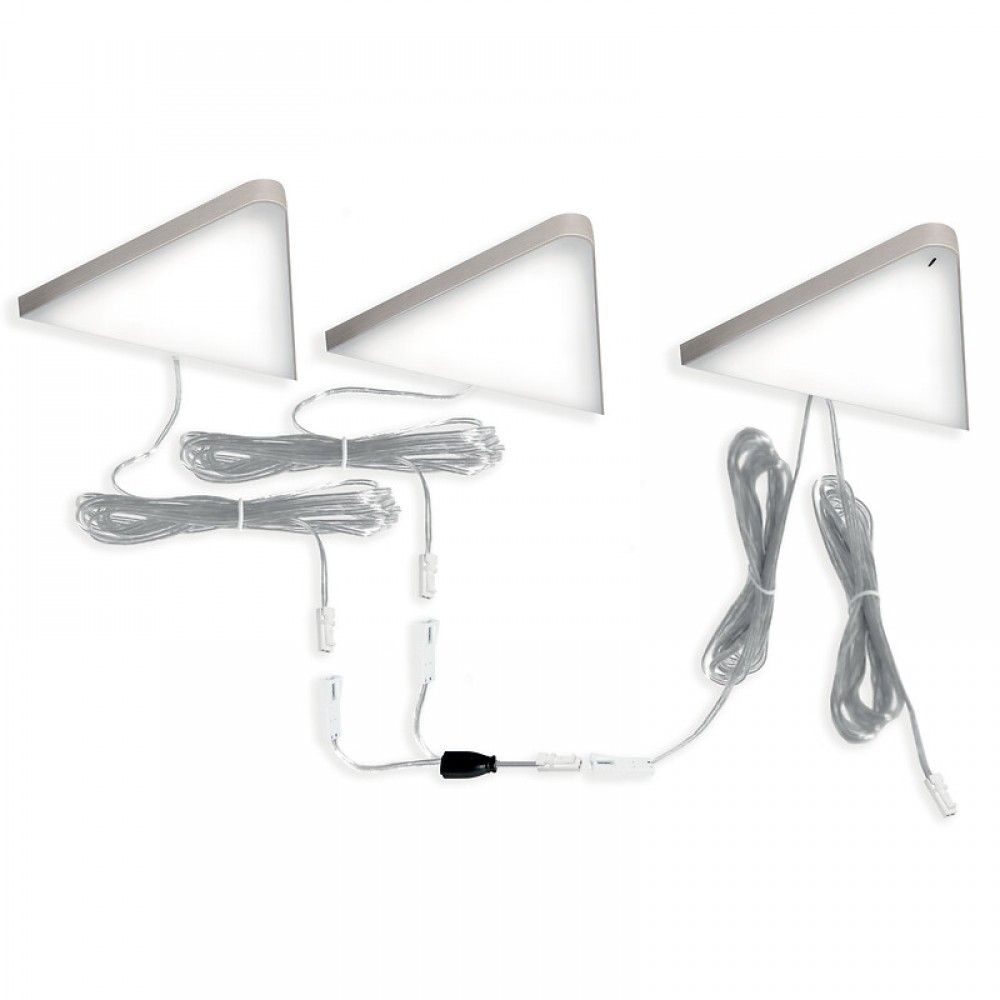 Kalb | Lot De 2 Spots LED Triangle Avec Capteur - Variateur - Spot