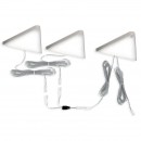 Kit de 3 spots LED 5W triangulaire en applique 3000K - KEY-T L&S LIGHT
