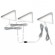 Kit de 3 spots LED 5W triangulaire en applique 3000K - KEY-T