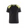 T-shirt de travail bicolore 100% coton 3379 - noir et jaune fluo