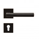 Poignées de porte sur rosaces carrées série EPL 45Q Madeira - noir bronze KARCHER DESIGN