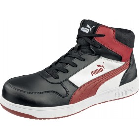 Baskets de sécurité Frontcourt MID Red S3L ESD FO HRO SR noir et rouge PUMA