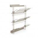 Porte-chaussures - coulissant latéral gauche - acier - pierre - Hack - Bricozor.jpeg EMUCA