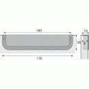 oignée cuvette Athena à encastrer - Zinc