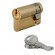 Demi cylindre HG6 en laiton poli 35 x 10 mm ouvrable La Poste + 3 clés
