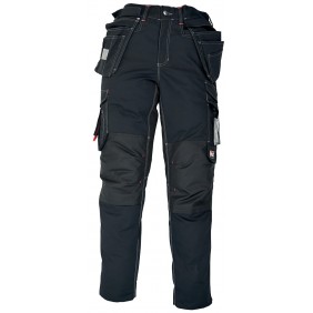 Pantalon de travail PANBLACK+ avec poches genouillères - noir KIPLAY