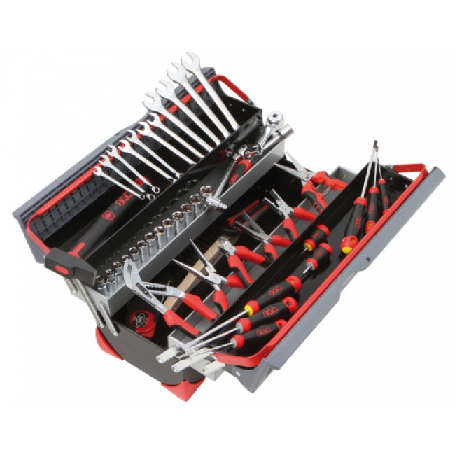 Boîte à outils bi-matière - 50 outils mécaniques - travail autonome SAM OUTILLAGE