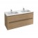 Meuble salle de bain 120 cm 2 tiroirs avec vasque - Chêne Colorado - Ola Up