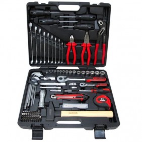 Coffret de douilles 1/4'' - 1/2''- Clés de 8 à 19 mm - CHROMEmat - 103 pièces KS TOOLS