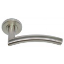 Béquille double à rosace ronde Graves en inox 304 brossé recyclé EUROWALE