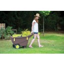 Brouette 2 roues plastique - couleur taupe - 140 litres EDA PLASTIQUES