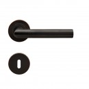 Poignées de porte sur rosaces rondes série ER 28 Rhodos - bronze antique KARCHER DESIGN