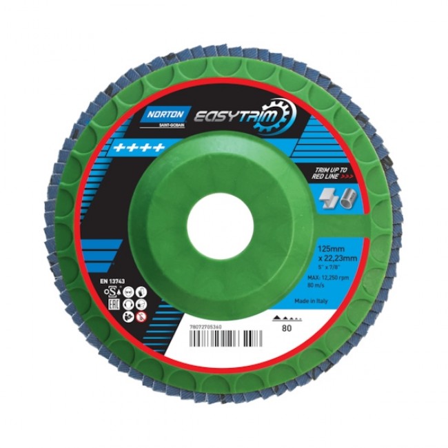 Disque à lamelle EasyTrim - 125 x 22 mm - grain 80 - Bricozor.jpeg NORTON