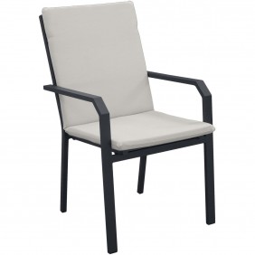 Lot de 2 fauteuils de jardin en aluminium - Argana INDOOR OUTDOOR