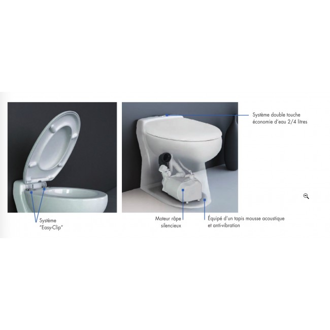 Broyeur wc compact silencieux - QW30SP WATERMATIC