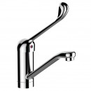 Mitigeur de lavabo hospitalier - à bec fixe/orientable - Sans vidage SANILAB