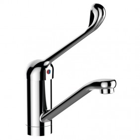 Mitigeur de lavabo hospitalier - à bec fixe/orientable - Sans vidage SANILAB