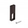 Support central pour barre d'armoire Luxe - zamak finition moka