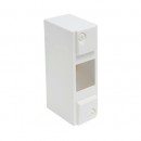 Coffret vide tableau électrique 1 rail - 1 à 8 modules - blanc DEBFLEX