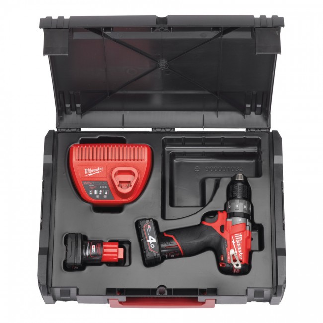 Perceuse-visseuse à percussion 12V M12 CPD-402C+2 batteries MILWAUKEE ...