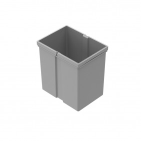 Poubelles Pull collecteur de déchets encastrables - gris anthracite HETTICH