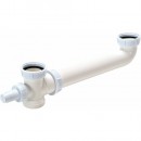 Tubulure polypropylène pour évier 2 cuves NICOLL