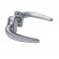 5 paires de poignées sur rosaces Horus pour portes alu - inox PVD