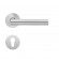 Poignées de porte sur rosaces rondes - série EPL 28 Rhodos - inox satiné