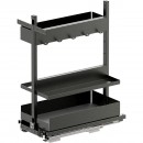 Kit rangement de placard coulissant Sub Larder Bake Essentio anthracite Vauth Sagel