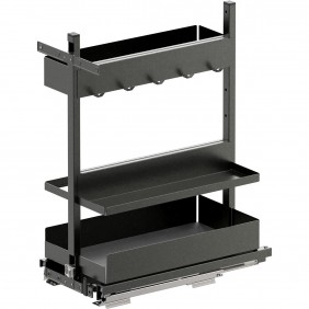 Kit rangement de placard coulissant Sub Larder Bake Essentio anthracite Vauth Sagel