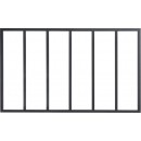 Verrière intérieure 6 carreaux 108 x 183,2 cm noir - vitrage inclus Kit Atelier