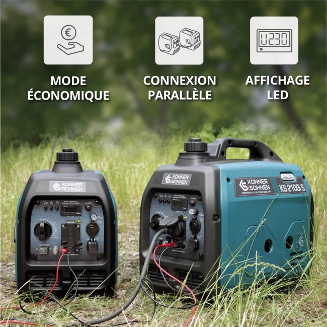 Groupe électrogène Inverter à essence:gaz - 3,1 kW - 230V - KS 3100iG S - Bricozor 5.jpeg KONNER & SOHNEN