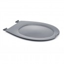 Abattant wc clipsable - 100 % hygiénique - gris PAPADO