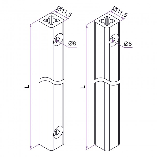 Schéma - Tringle crémone pompier - aluminium - 1250 mm - Omniia - Bricozor.jpeg TIRARD