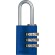 Cadena à code personnalisable - corps aluminium anodisé - 145 - bleu