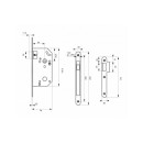 schema_Serrure à larder à bec de cane seul - têtière laitonné - axe 50 mm - Monomax_bricozor.jpeg FTH THIRARD