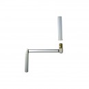 Manivelle pour tringle de manœuvre Ø12 mm - longueur 410 mm Interges