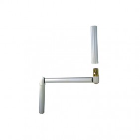 Manivelle pour tringle de manœuvre Ø12 mm - longueur 410 mm Interges