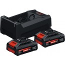 Pack 2 batteries Expert 18V + 1 chargeur GAL 12V/18V-80 BOSCH