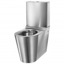 WC monobloc à poser en inox avec réservoir 3/6 L - S21 DELABIE