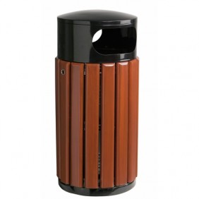 Corbeille extérieure bois et métal - 40 ou 60 litres - Zeno ROSSIGNOL