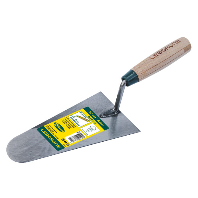 Truelle italienne ronde Batipro® - manche bois LEBORGNE