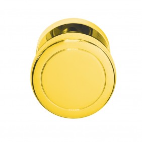 Bouton de porte fixe en inox forme disque - Ø54 mm - série EK530 - doré poli KARCHER DESIGN