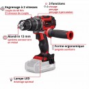 Perceuse à percussion sans fil pro - TP-CD 18:60 Li-i BL Solo - Power X-Change - Bricozor 2.jpeg EINHELL