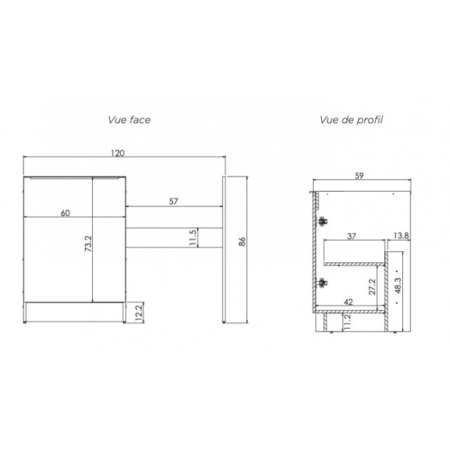 schéma-meuble-bas-classik-120cm-1-porte-moderna-bricozor.png MODERNA