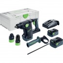 Marteau perforateur burineur 18V - KHC 18 5,0 EBI-Plus - 2x5Ah + chargeur FESTOOL