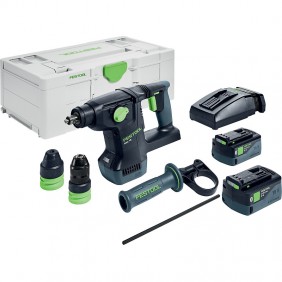 Marteau perforateur burineur 18V - KHC 18 5,0 EBI-Plus - 2x5Ah + chargeur FESTOOL