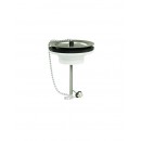 Bonde d’évier à bouchon-chainette - diamètre 60 mm - serrage 0 à 70 mm VALENTIN