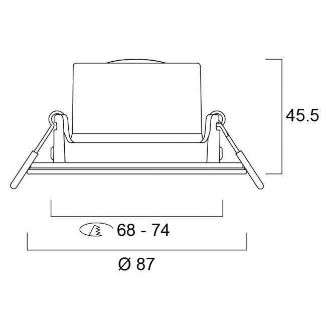 START & YourHome Spot IP44_line_drawing.jpg SYLVANIA