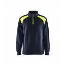 Sweat camionneur avec détail aux épaules - bleu marine foncé et jaune BLAKLADER